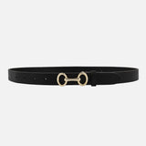 Horse Bit Leather Belt | Black