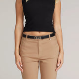 Horse Bit Leather Belt | Black