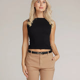 Horse Bit Leather Belt | Black