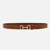 Horse Bit Leather Belt | Camel