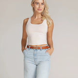 Horse Bit Leather Belt | Camel