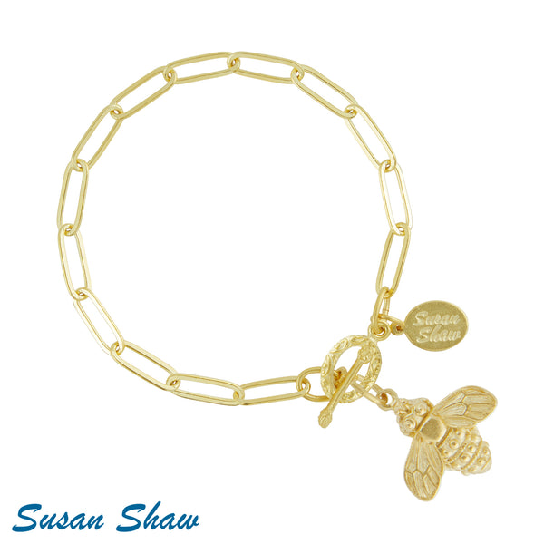 Bee Paperclip Bracelet