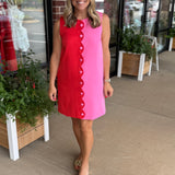 Red Scallop Dress