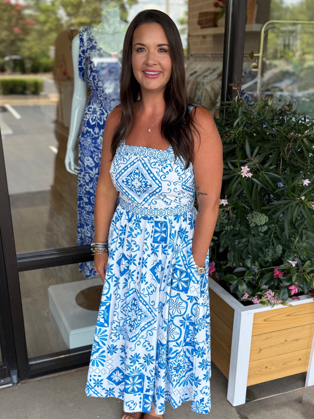 Lydia Silk Faille Midi Dress with Bow Belt
