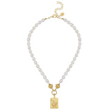 Bird Bam Mahjong Pearl Necklace