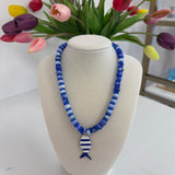 Striped Reef Fish Necklace