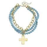 Turquoise Cross Necklace