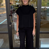 Tillie Top | Black Ponte