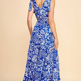 Blue Floral Maxi