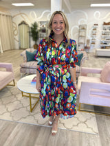 Rowan Dress | Winter Pop Cheetah