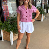 Red Stripe Top