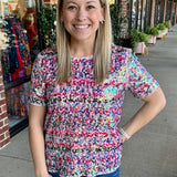 Pink Sequin Top