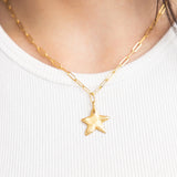 Petite Star Paperclip Necklace