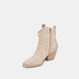 Shania Bootie | Taupe Suede