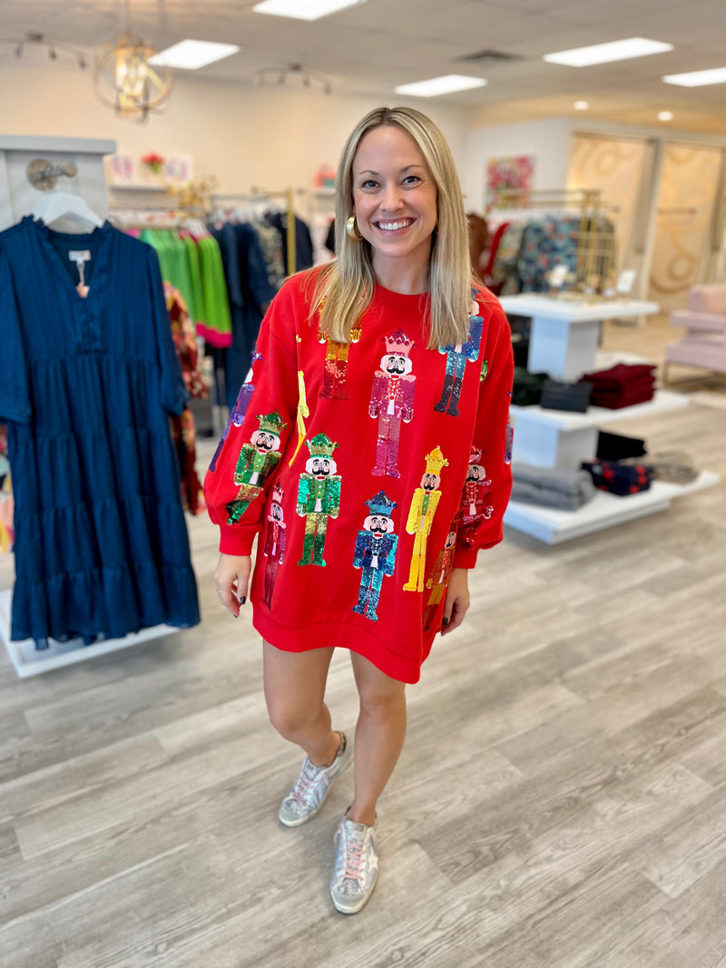 Red Rainbow Nutcracker Dress