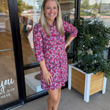 Samantha Dress | Berry Blooms