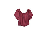 Maroon Bubble Top