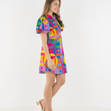 Britt Dress | Floral Palm