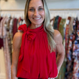 Lacy Top | Red