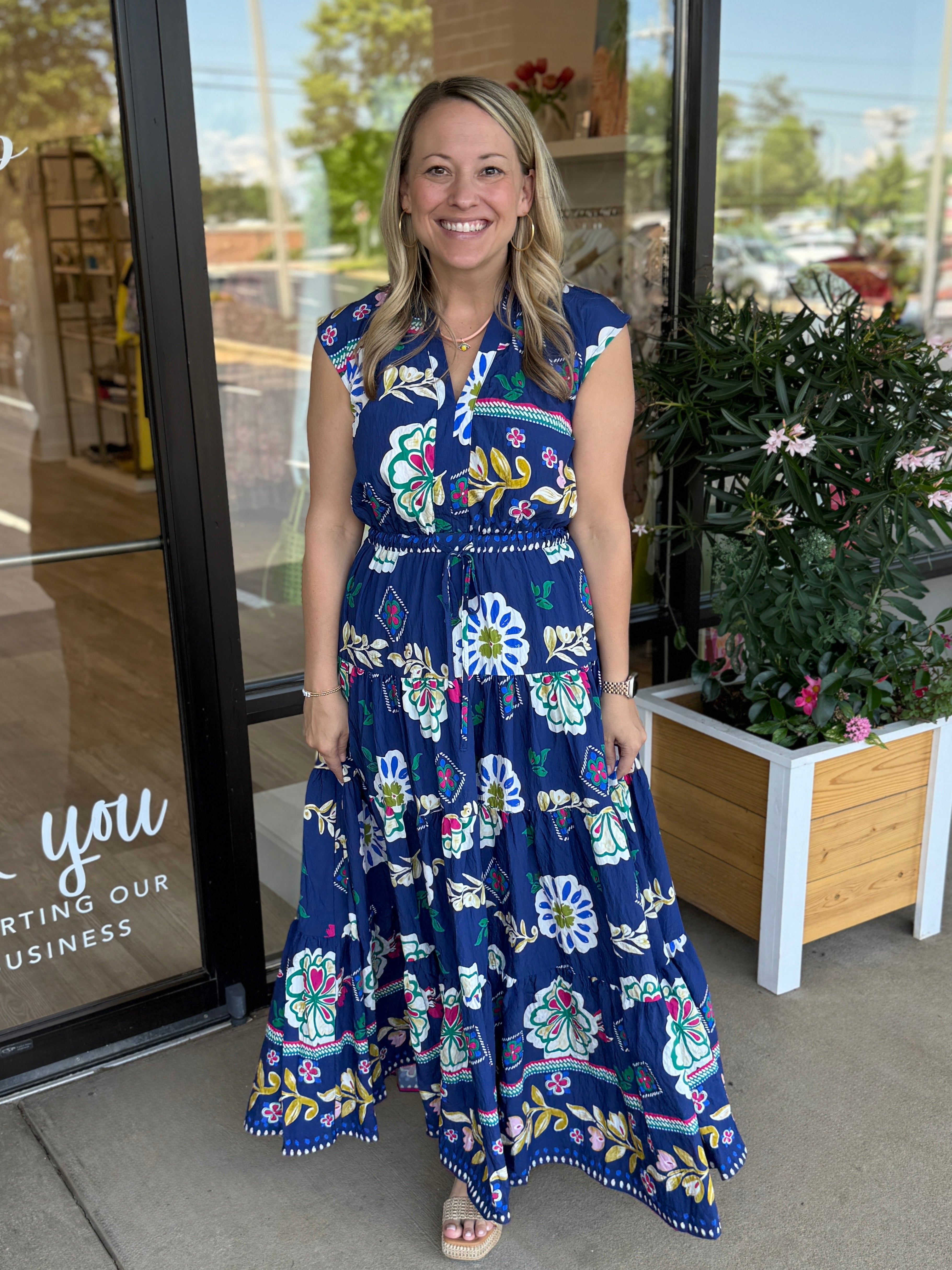 ● I AM MARI ● Payto Square Tulip Flare Long Dress Maxi – Tulip