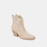 Shania Bootie | Taupe Suede