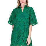 Green Lace Shift Dress
