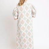 Vintage Floral Shirt Dress