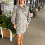Melanie Faux Suede Dress