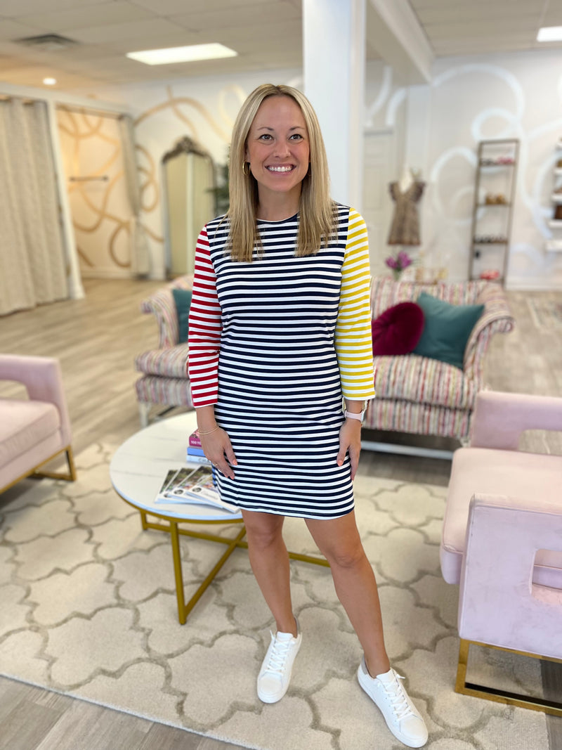 Color Block Knit Dress
