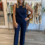 Ponte Wide Leg | Navy