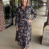 Kitty Dress | Belt Border