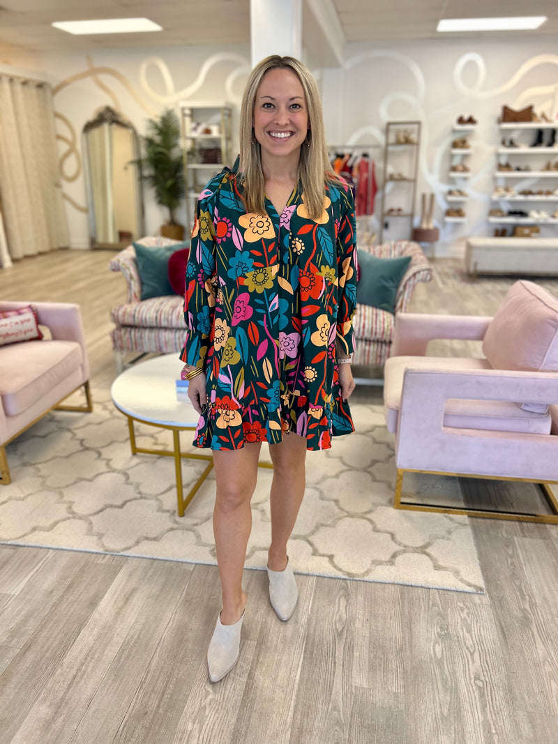 Retro Floral Dress