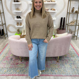 Camel Turtleneck Sweater