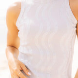 Grey Wavy Tank
