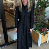 Classic Shirt Dres | Black