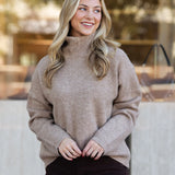 Camel Turtleneck Sweater