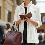 Tess Jacket | Antique White