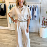 Boyfriend Blouse | Light Sand