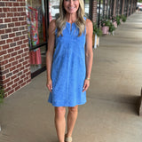 Ultramarine Terry Dress