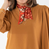 Hand-Stitched Silk Scarfette | Bandana