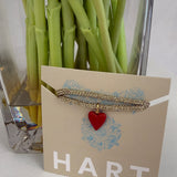 Cord Bracelet with Heart
