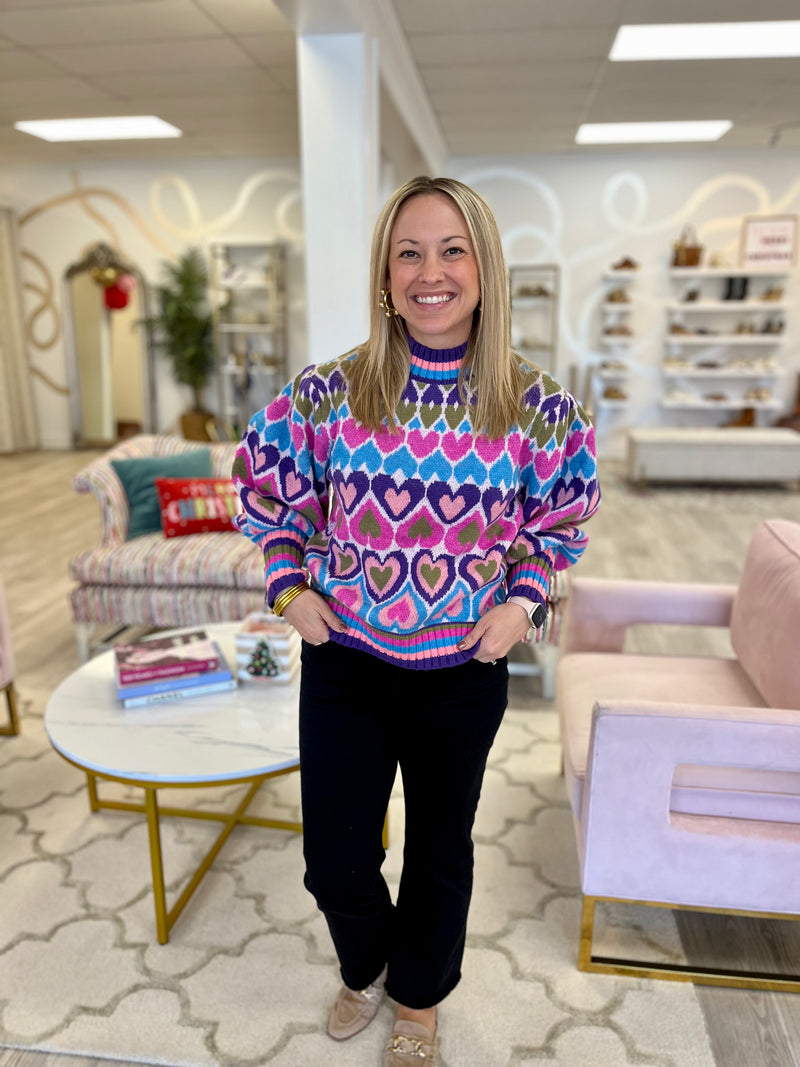Bright Hearts Sweater