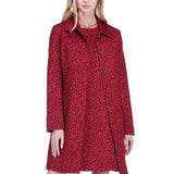 Burgundy Cheetah Coat