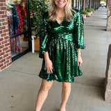 Cher Dress | Tinsel Green