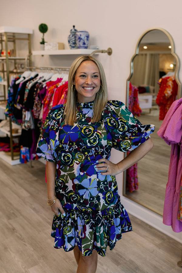 Sammy Cotton Floral Skimmer Dress