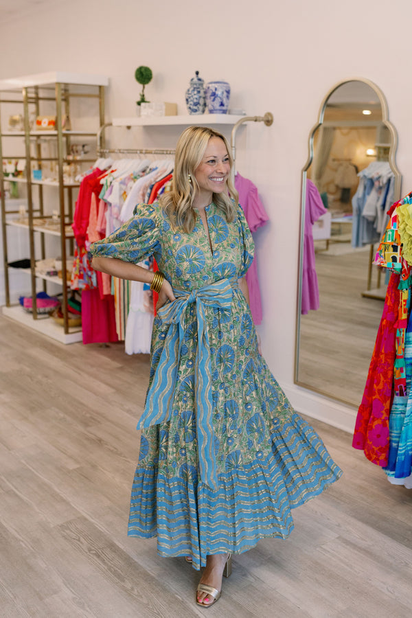 Ankara Puff Sleeve Maxi