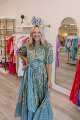 Ankara Puff Sleeve Maxi