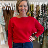 Monet Sweater | Red