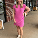 Saddle Sleeve Shift Dress
