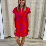 Hibiscus Shift Dress